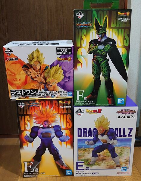 ドラゴンボール 一番くじ トランクス ベジータ 孫悟空 孫悟飯 セル セット