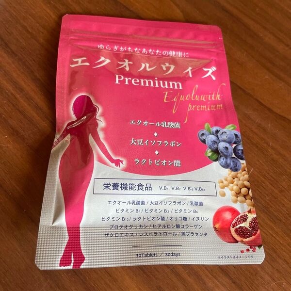【医師監修】 エクオール サプリメント エクオルウィズpremium 【エクオール生成をWサポートxイソフラボン