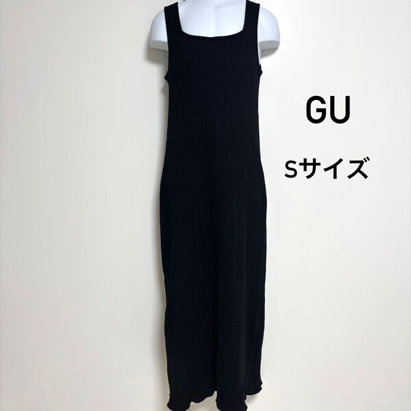 GU リブニットワンピース(ノースリーブ) Sサイズ