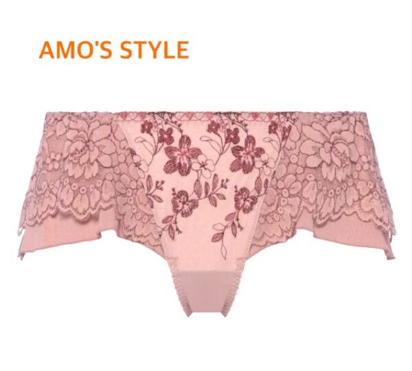 トリンプ AMO'S STYLE ハートブルームガーデンフレアショーツ M くすみピンク 定価2,530円