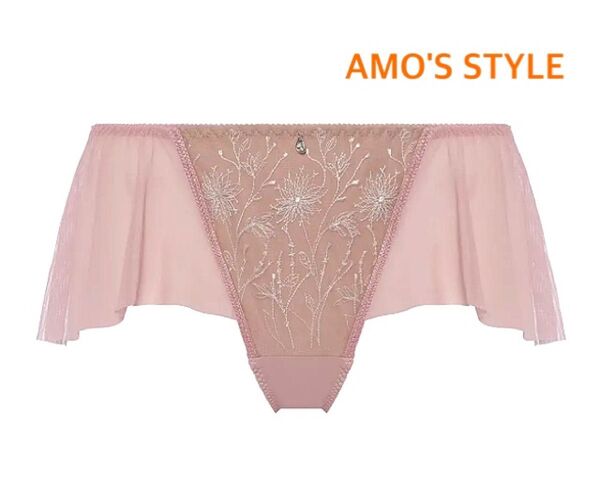 トリンプ AMO'S STYLE サマーシアーフレアショーツ L くすみピンク 定価2,860円