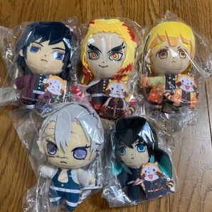 鬼滅の刃 ぬいぐるみマスコット 5体セット