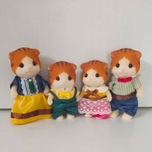シルバニア メイプルネコファミリー 猫 お父さん お母さん 女の子 男の子