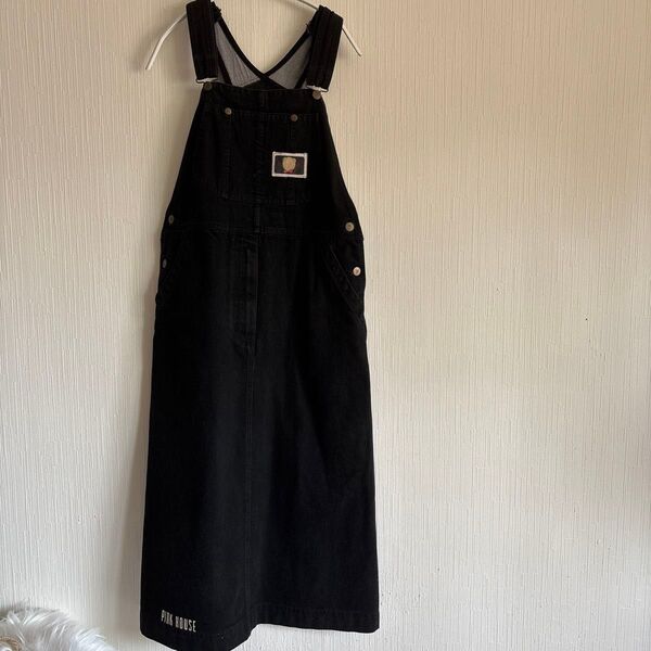 PINK HOUSE デニム ワンピース 古着 黒 ピンクハウス