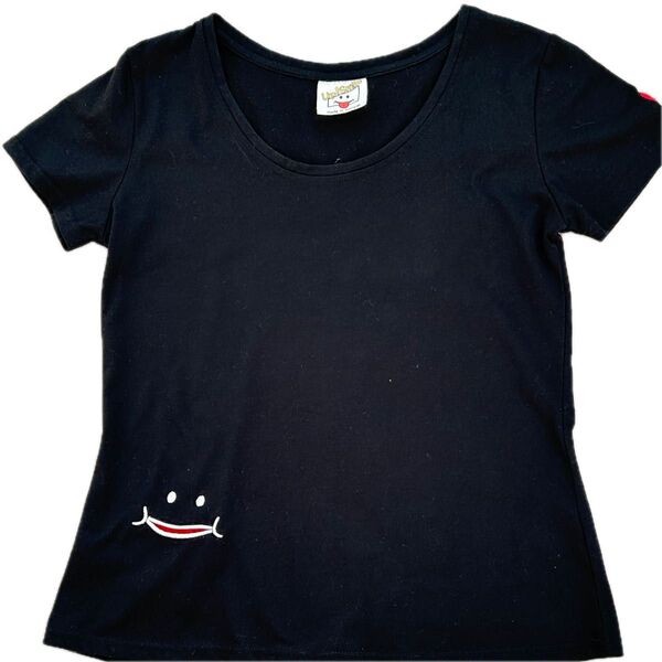 UP SMILE 半袖Tシャツ ブラック S