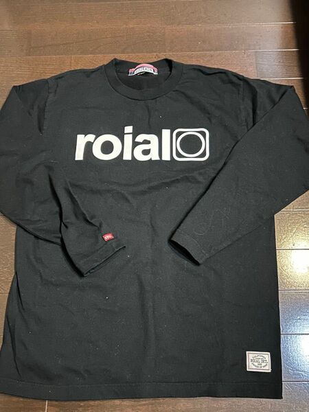 ROIAL Tシャツ 長袖 カットソー M ブラック × ホワイト