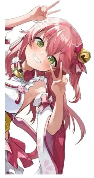 ホロライブ さくらみこ ステッカー 1枚 シール 防水加工 Vtuber 美少女
