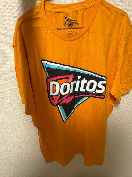 Doritos オレンジ Tシャツ L ドリトス お菓子 古着 ナチョチーズ