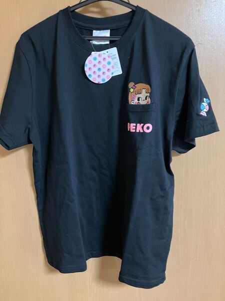 PayPayフリマ限定 不二家 ペコちゃん Tシャツ 黒 XL未使用