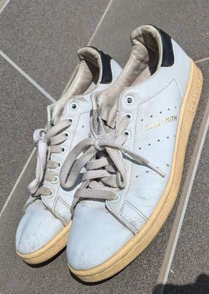 アディダス スタンスミス 27cm adidas スニーカー STAN SMITH 白 ホワイト 黒 ブラック 古着 アメカジ
