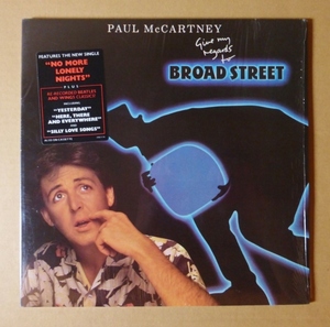 PAUL McCARTNEY「GIVE MY REGARDS TO BROAD STREET」米ORIG [初回SC規格] ステッカー有シュリンク美品