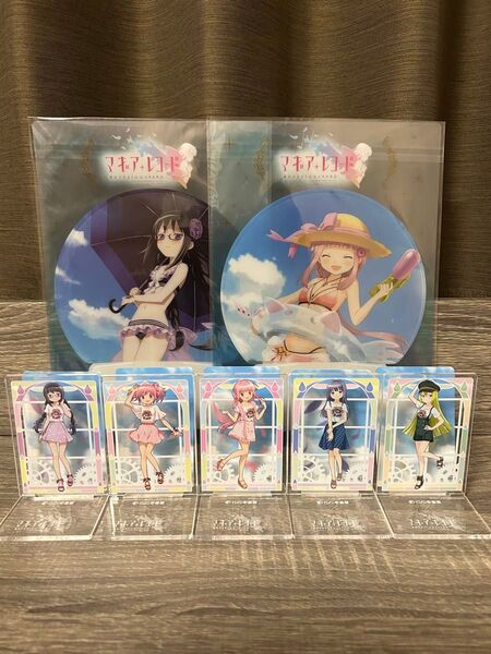 マギアレコード×CoCo壱コラボ アクスタコンプリートセット+うちわ2種(非売品)