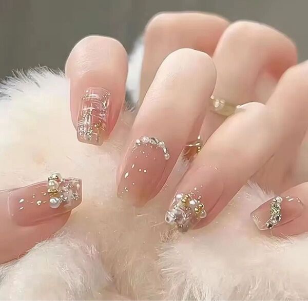 ネイルチップ ガーリー 清楚