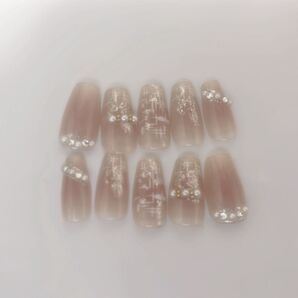 ネイルチップ ガーリー 清楚