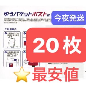 おりがみ1枚 ゆうパケットポストmini 専用封筒 20枚 ★即納!