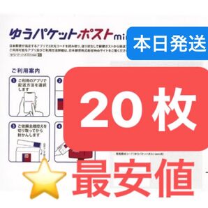 おりがみ1枚 ゆうパケットポストmini 専用封筒 20枚 ★即納!
