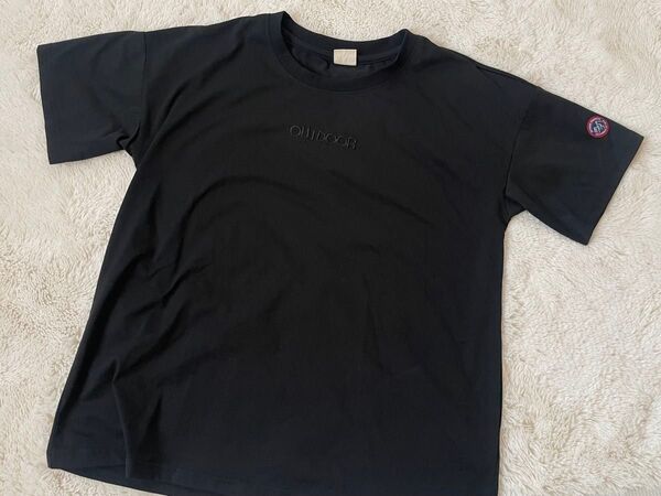 OUTDOOR アウトドア ブラック 黒 Tシャツ 半袖 トップス レディース M