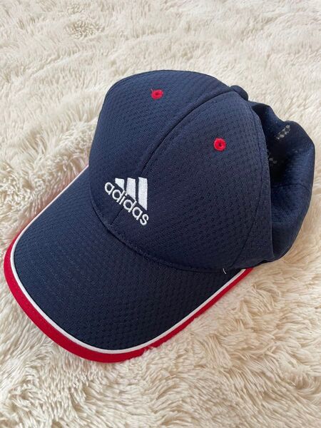 アディダス adidas 帽子 キャップ ネイビー キッズ 54-57cm