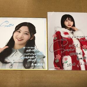 日向坂46 富田鈴花 ミニ色紙/ひなクリ2020 オンラインライブ 特典ポストカード