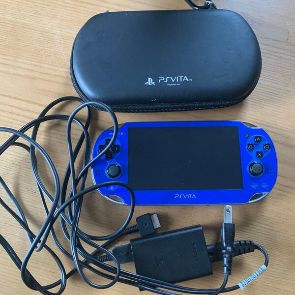 ジャンク品 SONY PSVita本体「PCH-1000」ACアダプター ケースつき