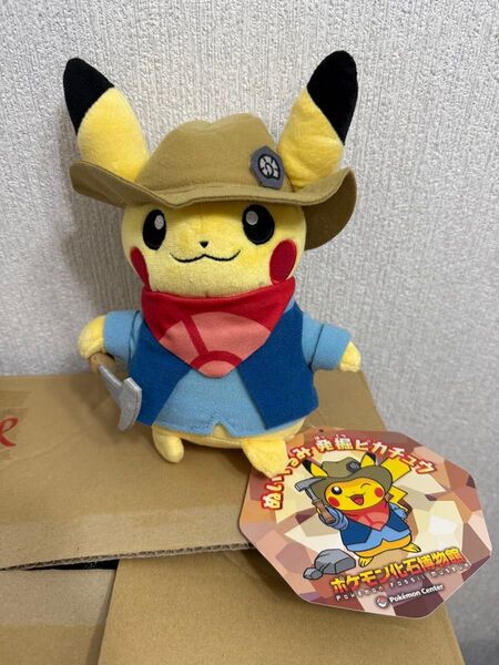 限定品 ポケモン化石博物館 ぬいぐるみ 発掘ピカチュウ ポケセン
