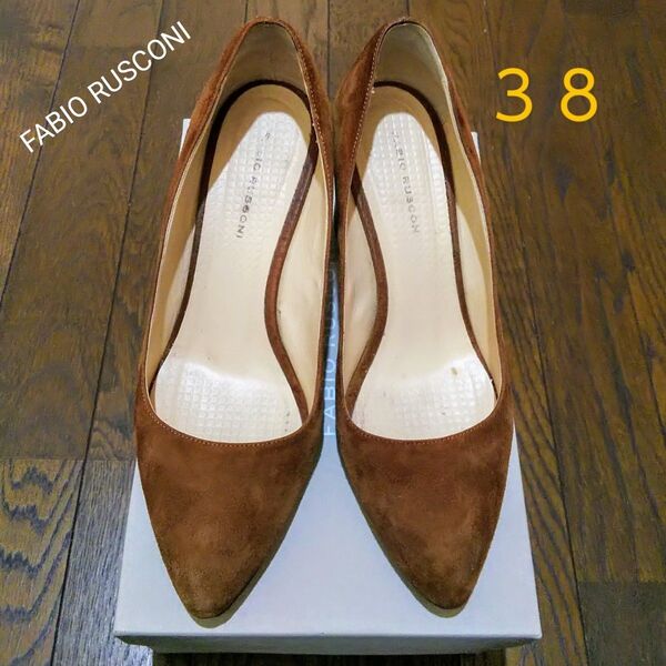 ★FABIO RUSCONI パンプス 38★ ファビオルスコーニ