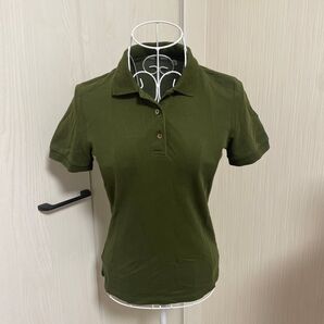 ★2点で500円対象 ユニクロ ポロシャツ グリーン Sサイズ
