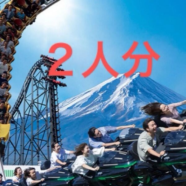 【2名分】富士急ハイランド フリーパス引換券 5月分 富士急 FUJIYAMA