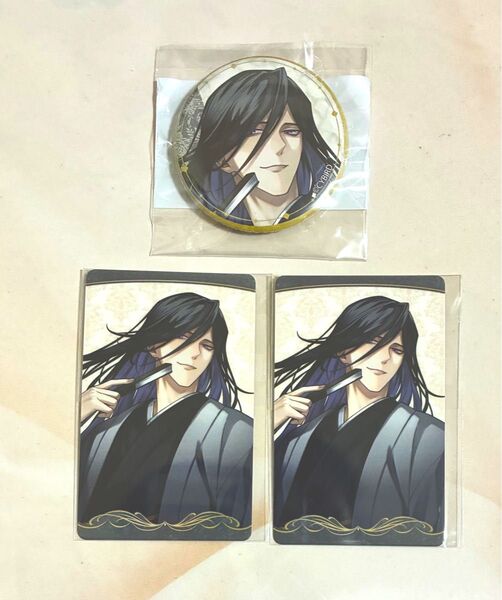 ちゃれくじ イケメンヴィラン 闇夜にひらく悪の恋 スペシャルくじ ヴィクトル トレーディングカード 缶バッジ