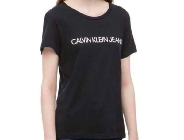 新品CALVIN KLEIN JEANS 100%オーガニックコットンTシャツレディース Mブラック