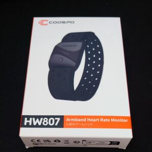 COOSPO HW807 上腕式心拍計 ブラック 1度だけ装着