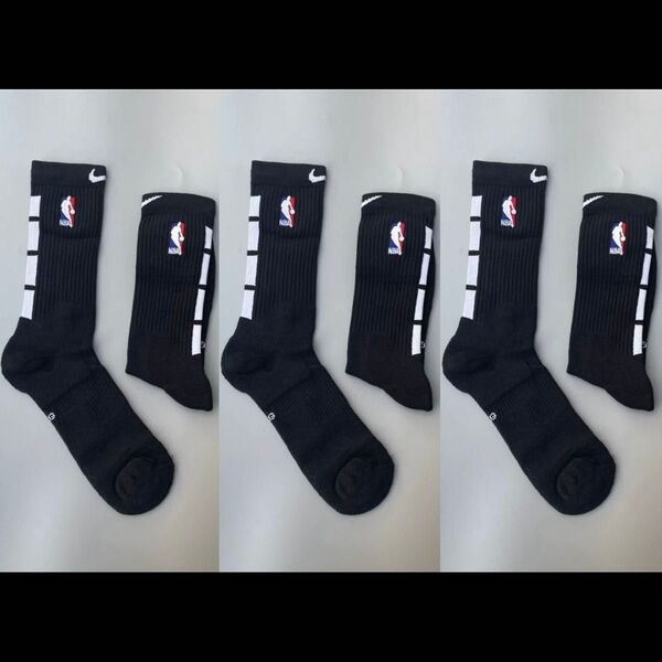 ★新品★ナイキNIKE NBA(26~28cm)バスケットボールソックス靴下3足