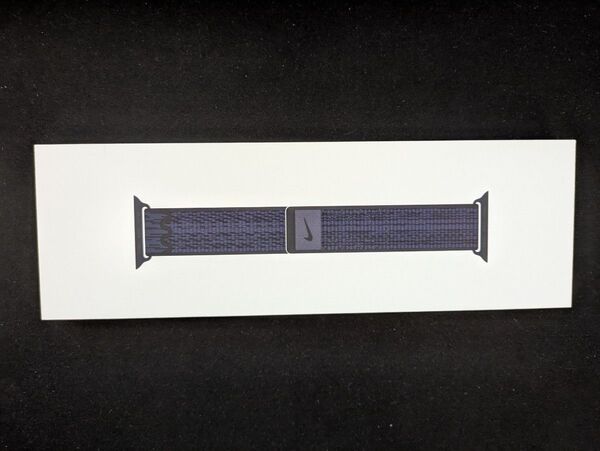 ★☆Apple Watch 46mm ブラック/ブルー Nikeスポーツループ MYJD3FE/A