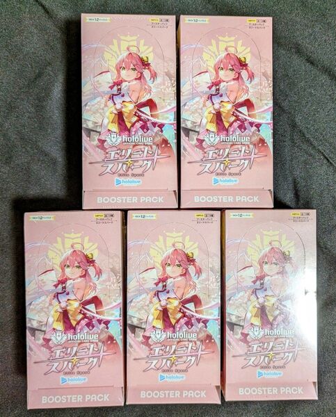 ホロライブカード hololive エリートスパーク 5box シュリンク付き ホロライブ