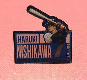 ○北海道日本ハムファイターズ 『西川遥輝』選手 ピンバッジ 2018年