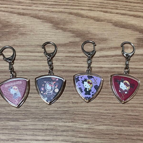 全4種 X JAPAN ヨシキ キティピックYoshikitty サンリオ キーホルダー グッズ ギター