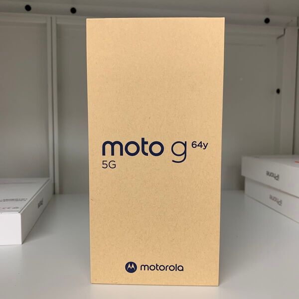 新品未使用・一括購入・moto g64y 5G 6.5インチ メモリー4GB ストレージ128GB シルバーブルー ワイモバイル