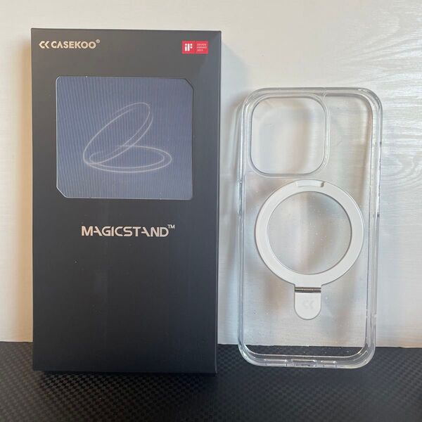 CASEKOO iPhone 15 pro用 ケース パール仕様クリア スマホカバー アップル Apple キラキラ