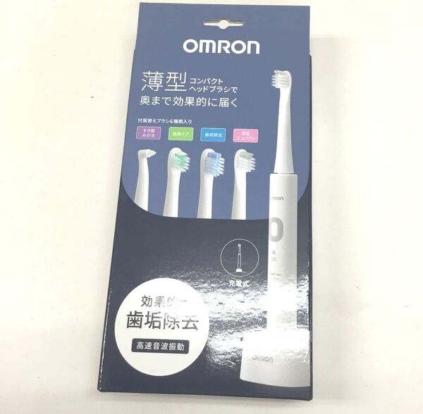 新品 オムロン 音波式電動歯ブラシ HTB3040W