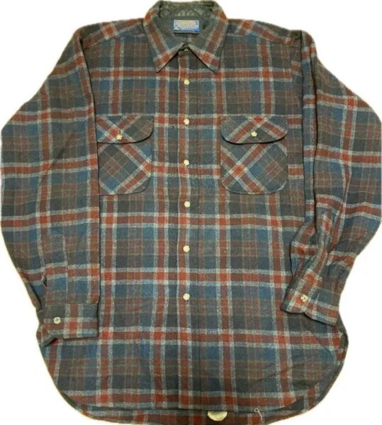 70's PENDLETON WOOL shirt チェック ペンドルトンシャツ ビンテージ