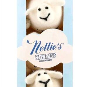 ◆タイムセール◆新品Nellie's ネリーズ フライヤーボール3個入 乾燥機乾燥時間短縮 ウール100%ニオイ除去/柔軟剤いらず