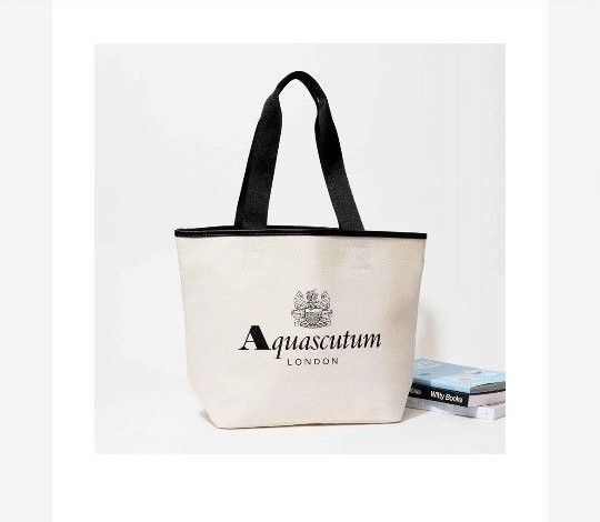 Aquascutum トートバッグ オフホワイト (雑誌付録)