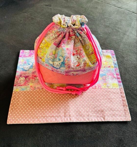 保冷・保温 洗える ハンドメイド サンリオ お弁当袋とランチマット