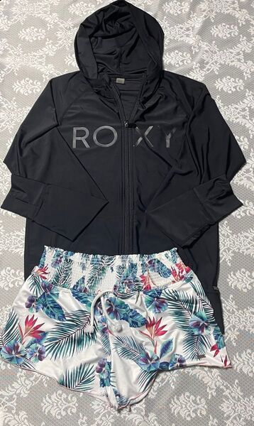 ROXY ラッシュガード&ショートパンツ セットアップ Lサイズ