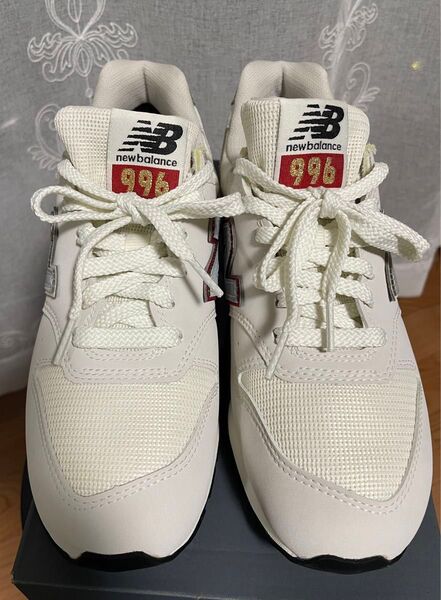 New Balance 996 ホワイト赤Nロゴ 23.5cm GORE-TEX(ゴアテックス) 防水仕様