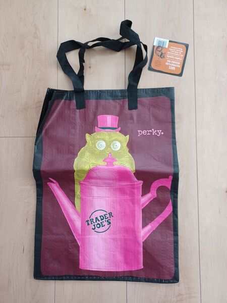 未使用 タグ付き Trader Joe's エコバッグ perky トレーダージョーズ