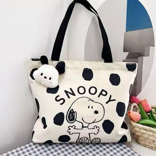 スヌーピー キャンバスバッグ トートバッグ 大容量 トートバッグ SNOOPY トート バッグ