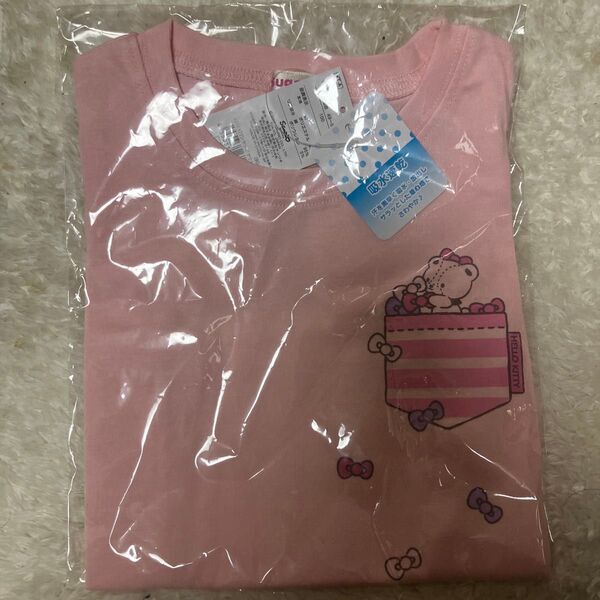 ハローキティ キッズ Tシャツ 100cm 吸水速乾 半袖 ピンク 子供 女の子 サンリオ sanrio キャラクター