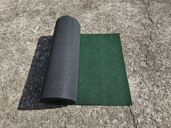 【新品】本格ポリエステル不織布 防草シート(グリーン) 巾1m×25m