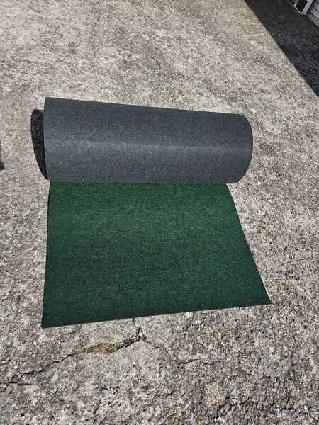 【新品】本格ポリエステル不織布 防草シート(グリーン) 巾1m×35m